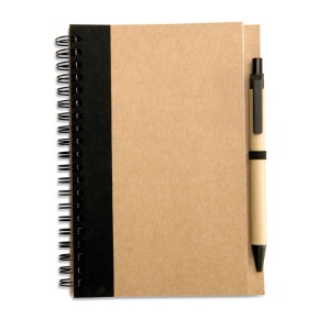 Bloc-notes recyclé et stylo Sonora Plus